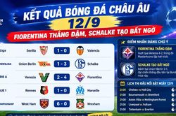 Kết quả bóng đá châu Âu 12/9: Fiorentina thắng đậm, Schalke tạo bất ngờ