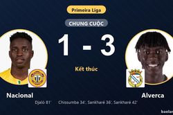 Thắng thuyết phục Nacional, Alverca nhen nhóm hy vọng thoát hiểm ở nhóm cuối