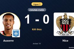 Hạ Nice, Auxerre thắp lại hy vọng dù cả hai vẫn chôn chân ở nhóm cuối