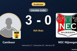 Vùi dập NEC Nijmegen 3-0, Cambuur nỗ lực bứt khỏi nhóm cầm đèn đỏ