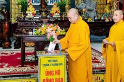 Thanh Hóa: Tổ đình Thanh Hà phát động ủng hộ người dân vùng thiên tai Nepal