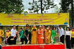 Tây Ninh: Động thổ xây dựng 3 dãy phòng học cho học sinh đồng bào dân tộc Khmer