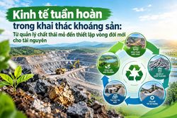 Kinh tế tuần hoàn trong khai thác khoáng sản: Từ quản lý chất thải mỏ đến thiết lập vòng đời mới cho tài nguyên