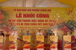 Phường Hoàng Mai khởi công tu bổ tôn tạo chùa Sét