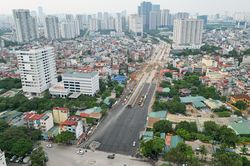 Hà Nội: Cận cảnh Vành đai 2,5 nối Tây Hồ Tây bắt đầu thảm nhựa, sắp thông xe