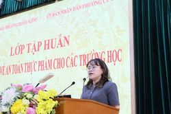 Tập huấn kiến thức an toàn thực phẩm cho các trường học phường Cửa Nam, Hoàn Kiếm