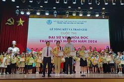 Trao giải cuộc thi Đại sứ văn hóa đọc thành phố Hà Nội năm 2026