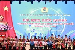 Hải Phòng: Biểu dương con đoàn viên, người lao động đạt thành tích xuất sắc