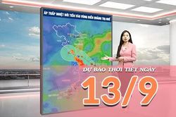 [Video] Dự báo thời tiết ngày 13/9/2026: Áp thấp nhiệt đới áp sát đất liền, Trung Bộ mưa lớn