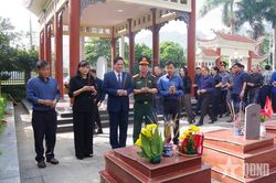 Sơn La: Truy điệu và an táng hài cốt liệt sĩ được quy tập tại xã Chiềng Hặc