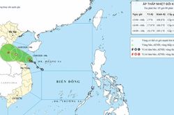 Áp thấp nhiệt đới vào vùng biển Trung bộ, cảnh báo mưa lớn