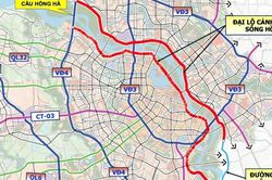 Trục Đại lộ cảnh quan sông Hồng có 10 làn xe, hơn 2km đi ngầm khu vực trung tâm