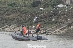 Tìm thấy thi thể người được Thiếu tá quân đội lao xuống sông cứu