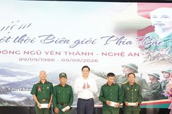 Cựu chiến binh quê lúa Yên Thành hội ngộ 40 năm 'Kỷ niệm một thời biên giới phía Bắc'