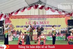 Xã Tây Đô ra mắt Câu lạc bộ Cồng chiêng - Váy Mường Tân Lập