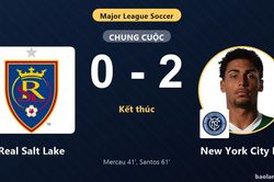 Thua New York City FC 0-2, Real Salt Lake vẫn giành vé vào vòng 1/16
