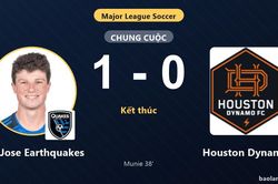 Hạ Houston Dynamo 1-0, San Jose Earthquakes theo chân đối thủ vào vòng 1/16