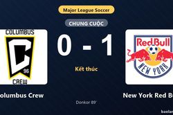 Thống kê trận đấu Columbus Crew 0-1 New York Red Bulls: Ronald Donkor tỏa sáng, New York Red Bulls giành trọn 3 điểm