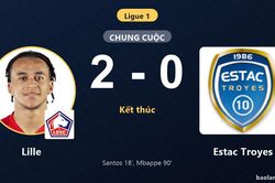 Hạ Estac Troyes, Lille áp sát top đầu Ligue 1 khiến đối thủ dậm chân ở giữa bảng