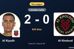 Thua Al Riyadh 0-2, Al Kholood lỡ cơ hội bứt phá vào nhóm đầu Pro League