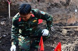 TP. Hồ Chí Minh: Quy tập thêm 11 bộ hài cốt liệt sĩ tại Công viên Lê Thị Riêng