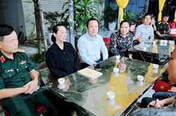 Bí thư Tỉnh ủy Hưng Yên chia buồn gia đình Thiếu tá hy sinh khi cứu người