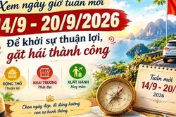 Xem ngày giờ tuần mới 14/9 - 20/9/2026 để khởi sự thuận lợi, gặt hái thành công