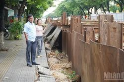 Đà Nẵng: Người dân ở khu vực phía nam khốn khổ vì dự án tuyến thoát nước ngập giữa lòng đô thị