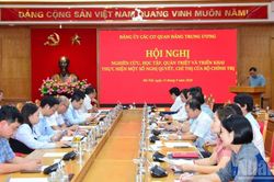 N&ecirc;u cao tr&aacute;ch nhiệm người đứng đầu v&agrave; tinh thần h&agrave;nh động trong triển khai thực hiện Chỉ thị, Nghị quyết
