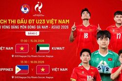 Lịch thi đấu của U23 Việt Nam tại môn bóng đá nam ASIAD 2026