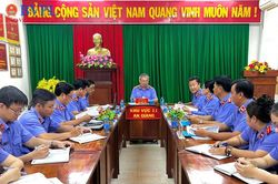 Kiểm tra việc thực hiện Quy chế dân chủ tại VKSND khu vực 11, tỉnh An Giang