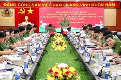 Đoàn kiểm tra của Bộ Công an làm việc tại Công an tỉnh An Giang