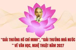 Triển khai xét tặng 'Giải thưởng Hồ Chí Minh', 'Giải thưởng Nhà nước' về văn học, nghệ thuật năm 2027