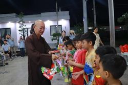 Tây Ninh: Chương trình 'Điều ước trăng rằm' lần 4 cho học sinh tại Mái ấm Kim Chi - chùa Long Thạnh