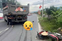 Tai nạn giao thông 14/9: Xe máy va chạm xe tải ben, một người tử vong