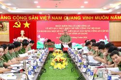 Đoàn kiểm tra Bộ Công an làm việc tại Công an tỉnh An Giang