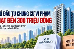 Chủ đầu tư chung cư vi phạm-Phạt cao nhất đến 300 triệu đồng