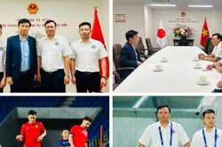 Đại tá Nguyễn Tiến Đạt thăm Tổng lãnh sự quán Việt Nam tại Osaka, động viên CLB Công an Hà Nội