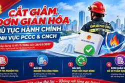 Đơn giản hóa thủ tục hành chính trong lĩnh vực phòng cháy, chữa cháy và cứu nạn, cứu hộ
