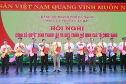 Công bố các quyết định về sắp xếp, điều chỉnh mô hình tổ chức Đảng tại phường An Hải
