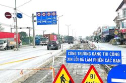 Kiểm tra công tác bảo đảm an toàn tại các công trình sửa chữa quốc lộ 51