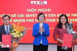 Hội nghị công bố các quyết định của Ban Bí thư về bổ nhiệm 3 Phó Tổng giám đốc TTXVN