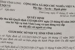 Sở Nội vụ tỉnh Vĩnh Long bất ngờ thu hồi quyết định hành chính trước ngày xét xử