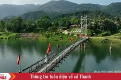 Cầu treo bản Mạ - nhịp nối mở lối cho bản làng bên sông Chu