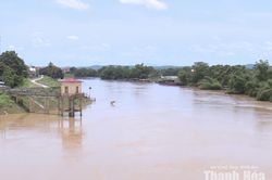 Lũ trên sông Bưởi lên báo động II, sông Cầu Chày báo động I