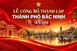 Chương trình Lễ công bố thành lập thành phố Bắc Ninh