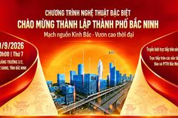 Chương trình nghệ thuật đặc biệt chào mừng thành lập thành phố Bắc Ninh