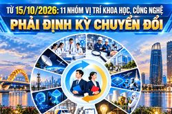 [Infographic] - Từ 15/10/2026: 11 nhóm vị trí khoa học, công nghệ phải định kỳ chuyển đổi