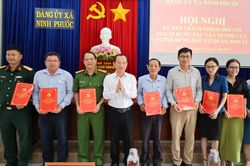 Đảng ủy xã Ninh Phước: Ký cam kết trách nhiệm người đứng đầu, cấp phó