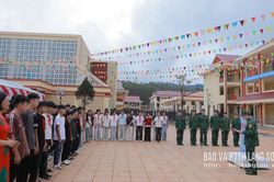 Đồn Biên phòng Pò Mã tổ chức chương trình ngoại khóa cho học sinh